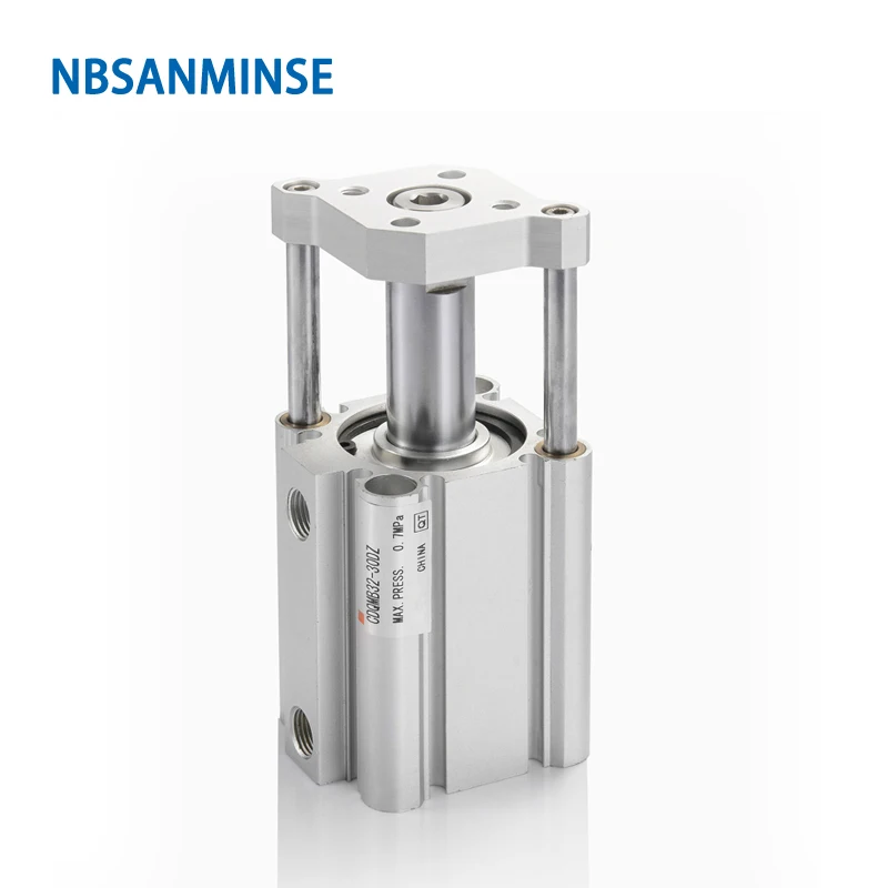 Фото NBSANMINSE CDQMB диаметр 40 мм направляющий стержень воздушный цилиндр SMC тип ISO