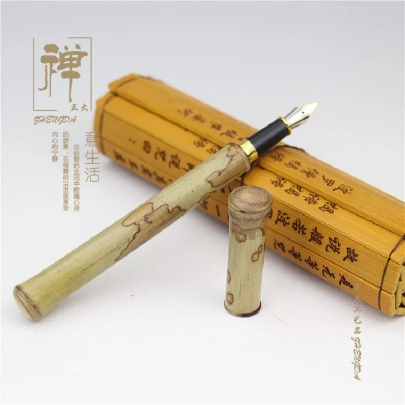 

Natural butterfly bamboo high-grade pen hero pen bamboo signature pen fountain pen