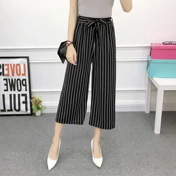 Casual Women Trousers 2019 Summer Ankle-Length Pants Fashion Dot Print Striped Wide Leg Pants Drawstring Loose Trousers Harajuku
Casual Women Trousers 2019 Summer Ankle-Length Pants Fashion Dot Print Striped Wide Leg Pants Drawstring Loose Trousers Harajuku