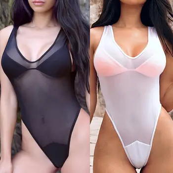 2018 New Sexy One Piece Swimsuit Women Swimwear See Through Unpadded Solid Women Bathing Suit Mesh Monokini Swimming Outfits
2018 New Sexy One Piece Swimsuit Women Swimwear See Through Unpadded Solid Women Bathing Suit Mesh Monokini Swimming Outfits