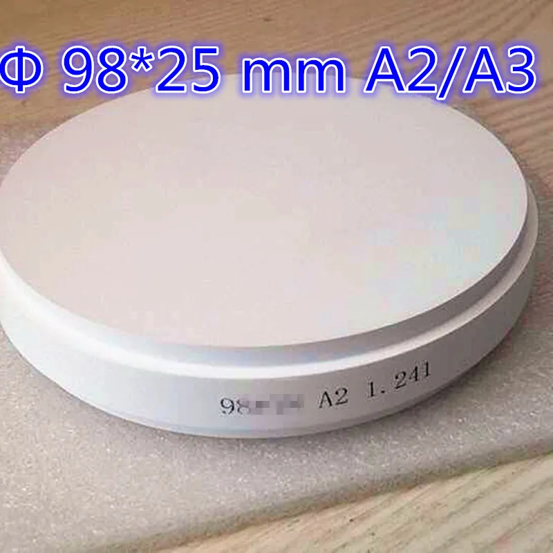10 Pieces /pack OD98*25 MM Pre-Shade A2/A3 Dental Zirconia Ceramic Blocks For Open CAD CAM Milling System Denture Prosthesis
10 Pieces /pack OD98*25 MM Pre-Shade A2/A3 Dental Zirconia Ceramic Blocks For Open CAD CAM Milling System Denture Prosthesis