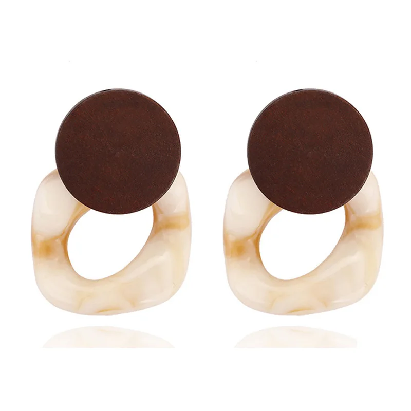KMVEXO New Style Wooden Round Drop Dangle Earrings Women Unique Charm Acrylic Geometric Statement Beach Jewelry
KMVEXO New Style Wooden Round Drop Dangle Earrings Women Unique Charm Acrylic Geometric Statement Beach Jewelry