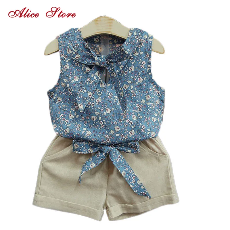 Alice 2018 New Girls Flower Printing Vest + Pure Color Pants Baby Girl Suit Kids Clothes Fashion Style Girl Clothing Set
Alice 2018 New Girls Flower Printing Vest + Pure Color Pants Baby Girl Suit Kids Clothes Fashion Style Girl Clothing Set