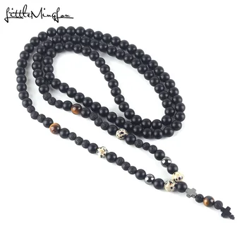 2019 Luxury Long Necklace natural Speckled stone Beads Men's Black Hematite cross Pendants Necklace Geometry jesus Jewelry gift
2019 Luxury Long Necklace natural Speckled stone Beads Men's Black Hematite cross Pendants Necklace Geometry jesus Jewelry gift