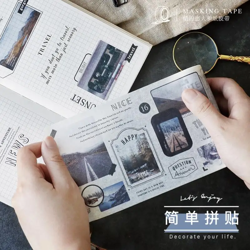 10cm*5m vintage traveller washi tape DIY decoration tape for scrapbooking planner adheisive masking tape adhesive label stickers
10cm*5m vintage traveller washi tape DIY decoration tape for scrapbooking planner adheisive masking tape adhesive label stickers