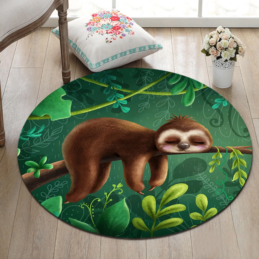 LB Cartoon Anime Sloth Jungle Round Memory Foam Area Rug And Carpet for Kids Baby Home Living Room Bedroom Cushion Bathroom Mat
LB Cartoon Anime Sloth Jungle Round Memory Foam Area Rug And Carpet for Kids Baby Home Living Room Bedroom Cushion Bathroom Mat