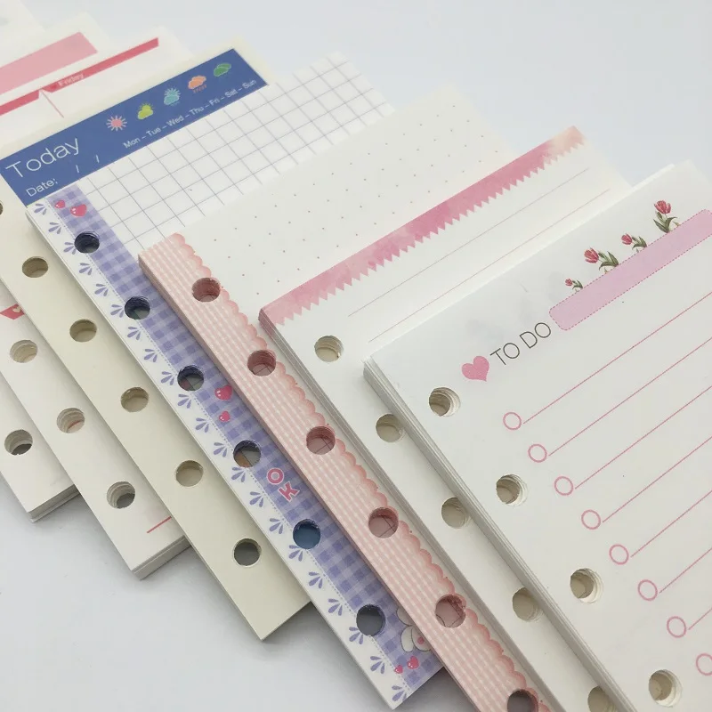 Loose Leaf A5 A6 Spiral Diary Notebook Shell, Cute Cartoon 6holes Travel Journal Planner Personal Agenda, DIY Accessory
Loose Leaf A5 A6 Spiral Diary Notebook Shell, Cute Cartoon 6holes Travel Journal Planner Personal Agenda, DIY Accessory