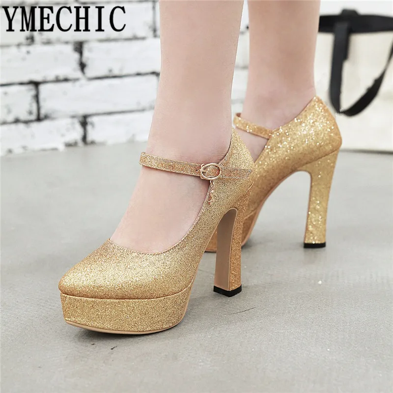 YMECHIC 2019 Spring Mary Jane Shoes Woman High Heel Party Bride Wedding Shoes Gold Silver Ladies Platform Heels Pumps Plus Size
YMECHIC 2019 Spring Mary Jane Shoes Woman High Heel Party Bride Wedding Shoes Gold Silver Ladies Platform Heels Pumps Plus Size