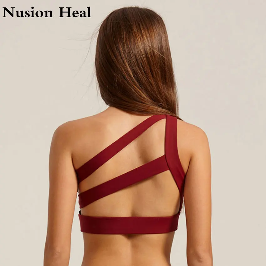 Oblique One Shoulder Strap Women'S Sports Bra Push Up Padded Running Hollow Out Back Lines Strenuous Exercise Fitness Bra Tops
Oblique One Shoulder Strap Women'S Sports Bra Push Up Padded Running Hollow Out Back Lines Strenuous Exercise Fitness Bra Tops