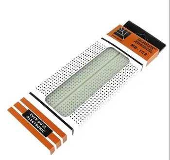MB - 102 high quality bread board PCB board universal board 830 hole 165 * 55 * 10 mm
MB - 102 high quality bread board PCB board universal board 830 hole 165 * 55 * 10 mm