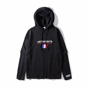 2019FW Latest Hip-hop Vetements Logo Embroidery two pieces Men Women Oversized Fashion Hoodies Sweatshirts Pullover Cotton S-XL
2019FW Latest Hip-hop Vetements Logo Embroidery two pieces Men Women Oversized Fashion Hoodies Sweatshirts Pullover Cotton S-XL