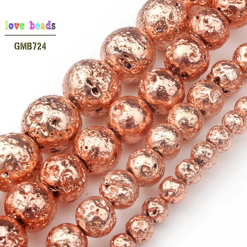 Natural Stone Rose Gold Lava Round Loose Beads 4mm 6mm 8mm 10mm DIY Necklace Bracelet Jewelry Making Accessories
Natural Stone Rose Gold Lava Round Loose Beads 4mm 6mm 8mm 10mm DIY Necklace Bracelet Jewelry Making Accessories