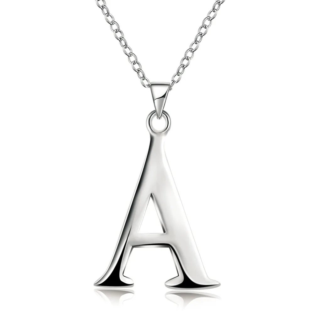 Hot Sales Silver Color Letter Pendant Necklace A C D E F H I J K L M P Q R T U V W X Classic Fashion Woman Jewelry Birthday Gift
Hot Sales Silver Color Letter Pendant Necklace A C D E F H I J K L M P Q R T U V W X Classic Fashion Woman Jewelry Birthday Gift