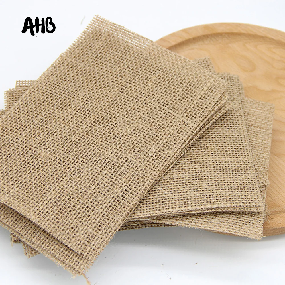 AHB 100% Natural Jute Round/Square Thick Fabric For Vintage Table Mat DIY Craft Patchwork Material Canvas DIY Handmade Materials
AHB 100% Natural Jute Round/Square Thick Fabric For Vintage Table Mat DIY Craft Patchwork Material Canvas DIY Handmade Materials