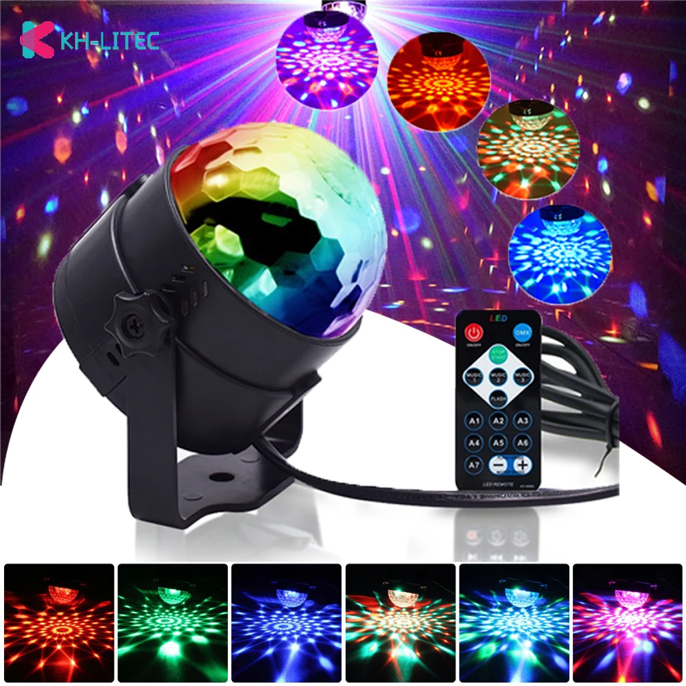 KHLITEC LED Party Lights RGB 3W Crystal Magic Ball Led Stage Lamp Laser Stage Effect Light With Remote Control For DJ KTV Disco
KHLITEC LED Party Lights RGB 3W Crystal Magic Ball Led Stage Lamp Laser Stage Effect Light With Remote Control For DJ KTV Disco
