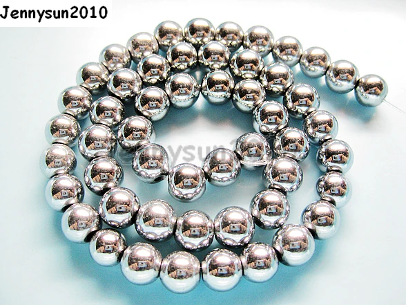 10mm Metallic Silver Natural Hematite Gems stone Round Ball Beads Metallic Color 16'' for Jewelry Making Crafts 10 Strands/Pack
10mm Metallic Silver Natural Hematite Gems stone Round Ball Beads Metallic Color 16'' for Jewelry Making Crafts 10 Strands/Pack