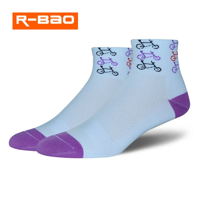 Women Breathable Cycling Socks Bike Riding Running Hiking Tennis Sports Sock Slippers Sweat Releasing Anti-Odor |