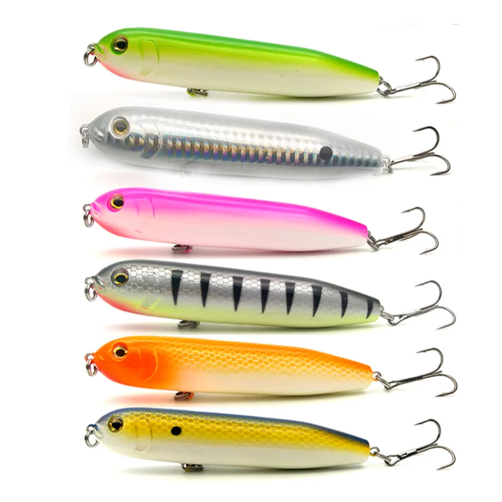 WATERBOY 4in (10cm) 2/3oz (19g) Hot Dog Walkers Hard Fishing Pencil Bait Topwater Glowing Belly Hard Lure Factory OEM ODM
WATERBOY 4in (10cm) 2/3oz (19g) Hot Dog Walkers Hard Fishing Pencil Bait Topwater Glowing Belly Hard Lure Factory OEM ODM