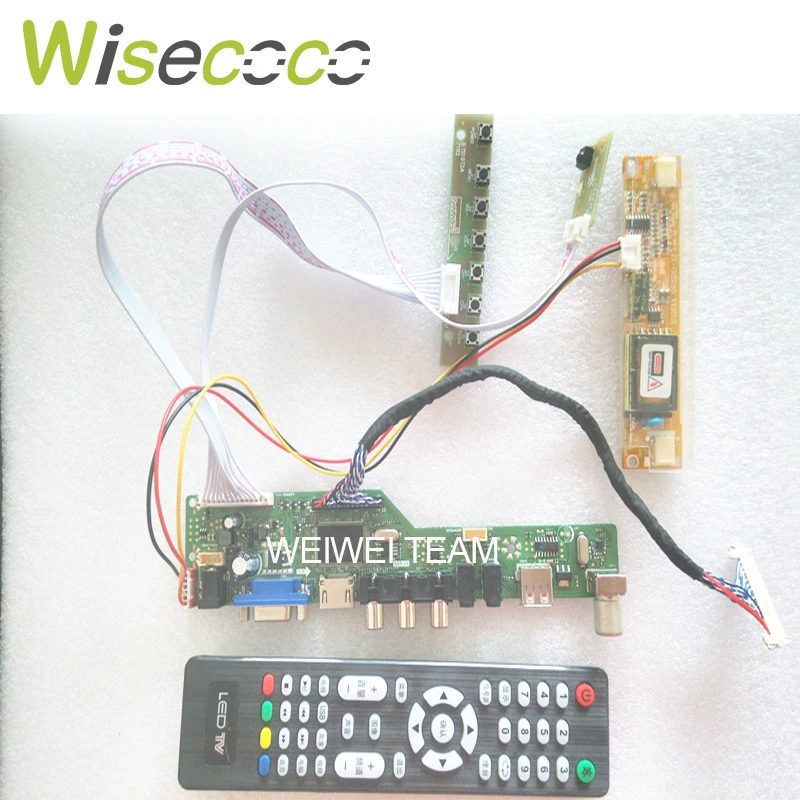 TV+HDMI+VGA+AV+USB+AUDIO TV LCD driver board 17" LP171W01 LP171WP4 LP171WX2 LTN171WX2 1440 * 900 LCD controller board DIY kits
TV+HDMI+VGA+AV+USB+AUDIO TV LCD driver board 17" LP171W01 LP171WP4 LP171WX2 LTN171WX2 1440 * 900 LCD controller board DIY kits