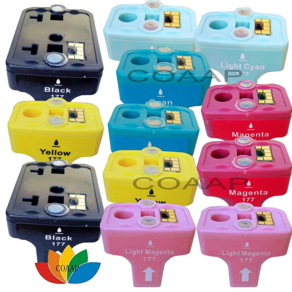 12 Pack Compatible ink for HP 177XL Printer Cartridge for hp Photosmart C5140 C5150 C5180 C4583 C5283 C4283 C4483 D5363 D7363
12 Pack Compatible ink for HP 177XL Printer Cartridge for hp Photosmart C5140 C5150 C5180 C4583 C5283 C4283 C4483 D5363 D7363