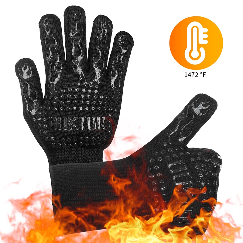 Heat Resistant BBQ Gloves Cooking Baking Barbecue Oven Gloves Thick Silicone Grill Kitchen Mitts Hand Protect Gloves BBQ Tool
Heat Resistant BBQ Gloves Cooking Baking Barbecue Oven Gloves Thick Silicone Grill Kitchen Mitts Hand Protect Gloves BBQ Tool