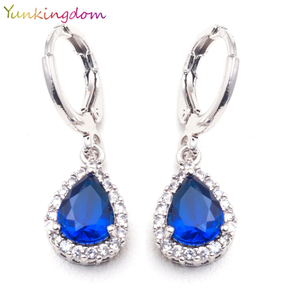 Yunkingdom Charms Blue Cubic Zirconia Drop/Dangle Earring for Women Fashion jewelry Water Drop Wholesale H0018
Yunkingdom Charms Blue Cubic Zirconia Drop/Dangle Earring for Women Fashion jewelry Water Drop Wholesale H0018