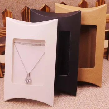 10pcs box &10 Inner Card 2018 New DIY Kraft Paper window Pillow Box Necklace Jewelry Display Clear Pvc Pillow Box
10pcs box &10 Inner Card 2018 New DIY Kraft Paper window Pillow Box Necklace Jewelry Display Clear Pvc Pillow Box