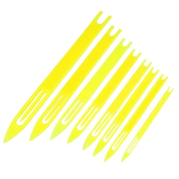 8 Pcs Yellow Plastic Fishing Line Repair Netting Needle Shuttles used to make a net is wound round the center part of the needle
8 Pcs Yellow Plastic Fishing Line Repair Netting Needle Shuttles used to make a net is wound round the center part of the needle
