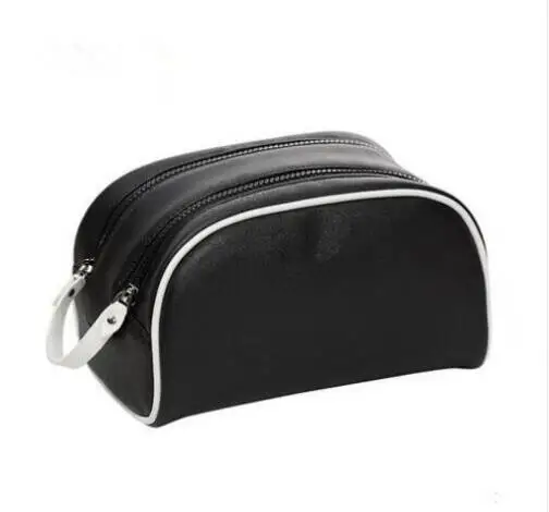 2018 new double zipper cosmetic bag large capacity high quality wash bag cosmetic bag free shipping