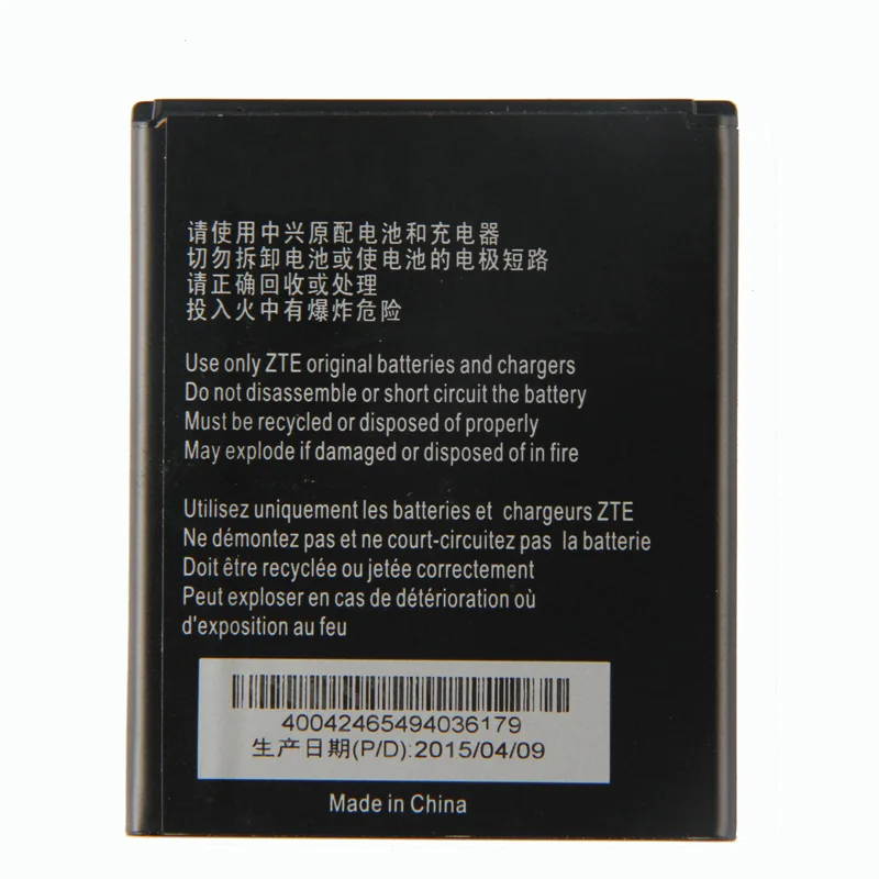 Original Blade Q Mini phone battery For ZTE Amazing A4c ZINGER PRELUDE 2 Z667 Z667G Z667T Blade Q Mini Li3815T43P3h615142
Original Blade Q Mini phone battery For ZTE Amazing A4c ZINGER PRELUDE 2 Z667 Z667G Z667T Blade Q Mini Li3815T43P3h615142