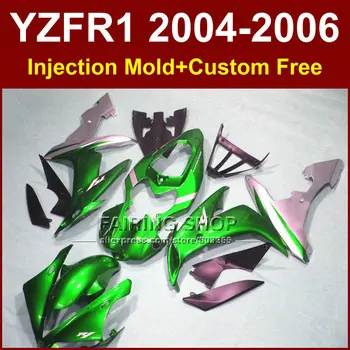 Custom Injection body fairings kit for 2004 2005 2006 YAMAHA YZFR1 04 05 06 YZF R1 YZF1000 green silver motorcycle fairing kits
Custom Injection body fairings kit for 2004 2005 2006 YAMAHA YZFR1 04 05 06 YZF R1 YZF1000 green silver motorcycle fairing kits
