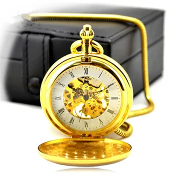 Luxury Skeleton Gold Hollow Automatic Mechanical Pocket Watch Men Vintage Hand Wind Clock Snake Chain High-Quality Leather box
Luxury Skeleton Gold Hollow Automatic Mechanical Pocket Watch Men Vintage Hand Wind Clock Snake Chain High-Quality Leather box