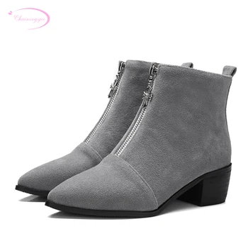 Chainingyee leisure style sexy pointed toe ankle boots fashion zipper med with black grey apricot women's riding boots
Chainingyee leisure style sexy pointed toe ankle boots fashion zipper med with black grey apricot women's riding boots