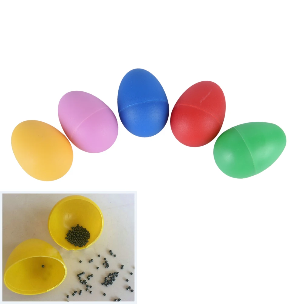 Description Picture 2 of itemPlastic Percussion Maracas Shaker Musical Sound Egg Colorful Musical Instrument Baby Toddler Childre Toy