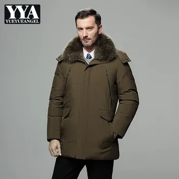 Brand Business Hooded Thick Warm Parkas Men Winter Down Jacket Pocket Zipper Fur Collar Long Overcoat Male Outwear Plus Size 5XL
Brand Business Hooded Thick Warm Parkas Men Winter Down Jacket Pocket Zipper Fur Collar Long Overcoat Male Outwear Plus Size 5XL