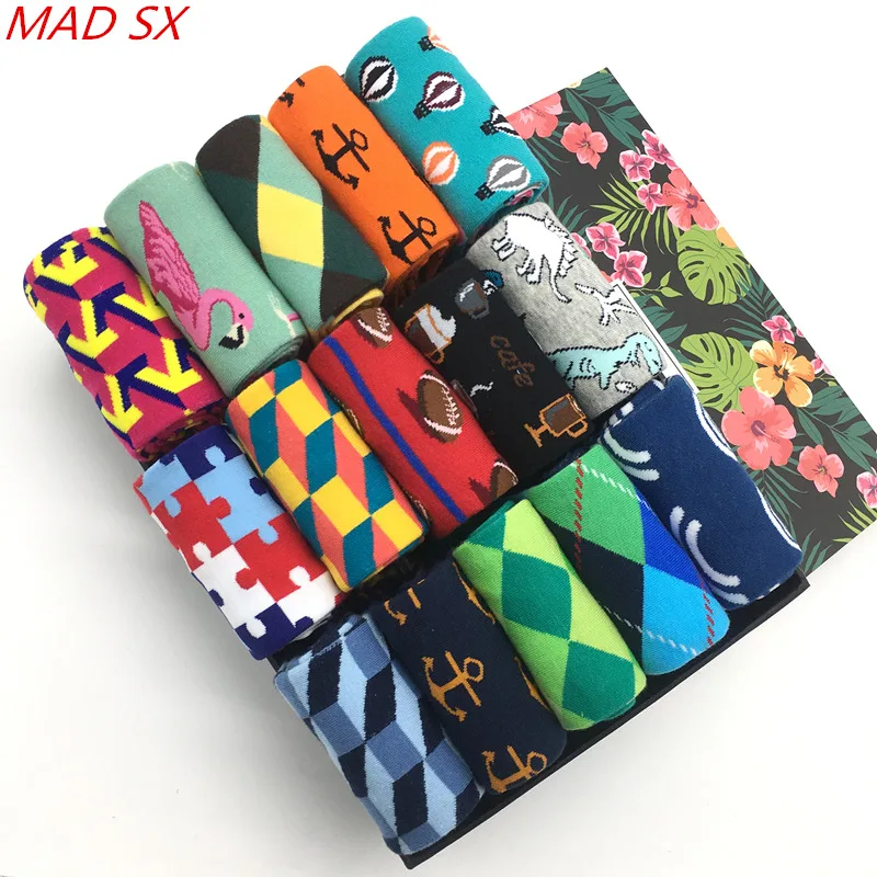 10 pairs/lot New Funny Fashion Men's Combed Cotton Happy socks Unisex fashion designs Casual Crew Novelty Dress Funky Socks
10 pairs/lot New Funny Fashion Men's Combed Cotton Happy socks Unisex fashion designs Casual Crew Novelty Dress Funky Socks