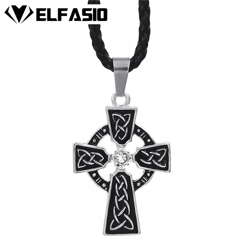 Mens Irish Celtic Knot CZ Cross Pewter Pendant with 24" Choker Necklace Fashion Jewelry LP251
Mens Irish Celtic Knot CZ Cross Pewter Pendant with 24" Choker Necklace Fashion Jewelry LP251
