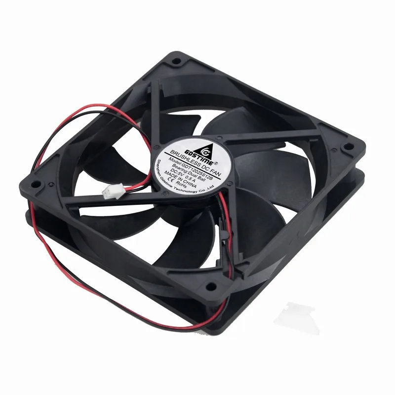 50 Pcs Gdstime 12cm 0.5A DC 5V 2Pin Dual Ball 120mm*120mm*25mm Computer Cooling Fan 120mm x 25mm 12025B High Airflow Cooler
50 Pcs Gdstime 12cm 0.5A DC 5V 2Pin Dual Ball 120mm*120mm*25mm Computer Cooling Fan 120mm x 25mm 12025B High Airflow Cooler