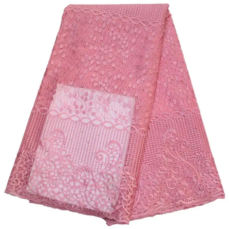 High Quality African Pink color Net Lace Fabric wit Rhinestones 2019 Latest Pink Lace Fabric French Tulle Lace Fabric XBE002
High Quality African Pink color Net Lace Fabric wit Rhinestones 2019 Latest Pink Lace Fabric French Tulle Lace Fabric XBE002