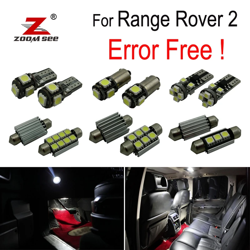18pcs License plate lamp + interior bulb LED dome light kit for Land Rover for Range Rover 2 (1995-2001)
18pcs License plate lamp + interior bulb LED dome light kit for Land Rover for Range Rover 2 (1995-2001)