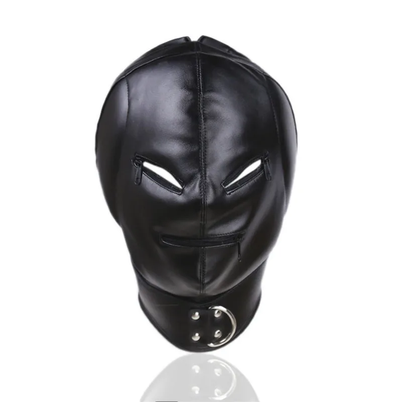 New Unisex Faux Leather Bondage Hood Mask Sexy Open Eyes Mouth Zipper Lace Up Mask Erotic Full Face Mask Fetish Party Clubwear
New Unisex Faux Leather Bondage Hood Mask Sexy Open Eyes Mouth Zipper Lace Up Mask Erotic Full Face Mask Fetish Party Clubwear
