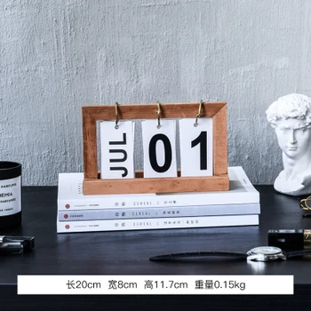 Simple wooden INS Flip calendar Desk desk decorates study of small adornment of northern Europe statue home decoration wedding
Simple wooden INS Flip calendar Desk desk decorates study of small adornment of northern Europe statue home decoration wedding