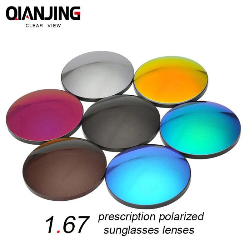 QIANJING 1.67 CR-39 Polarized Sunglasses Prescription Optical Lenses for Driving Fishing UV400 Anti-Glare Polarized Myopic Lens
QIANJING 1.67 CR-39 Polarized Sunglasses Prescription Optical Lenses for Driving Fishing UV400 Anti-Glare Polarized Myopic Lens