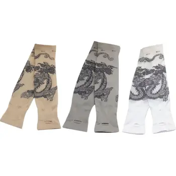 Women Men Summer Ice Silk UV Protection Arm Sleeves Cooling Sports Dragon Tattoo Printed Driving Fingerless Gloves Thumb Hole
Women Men Summer Ice Silk UV Protection Arm Sleeves Cooling Sports Dragon Tattoo Printed Driving Fingerless Gloves Thumb Hole