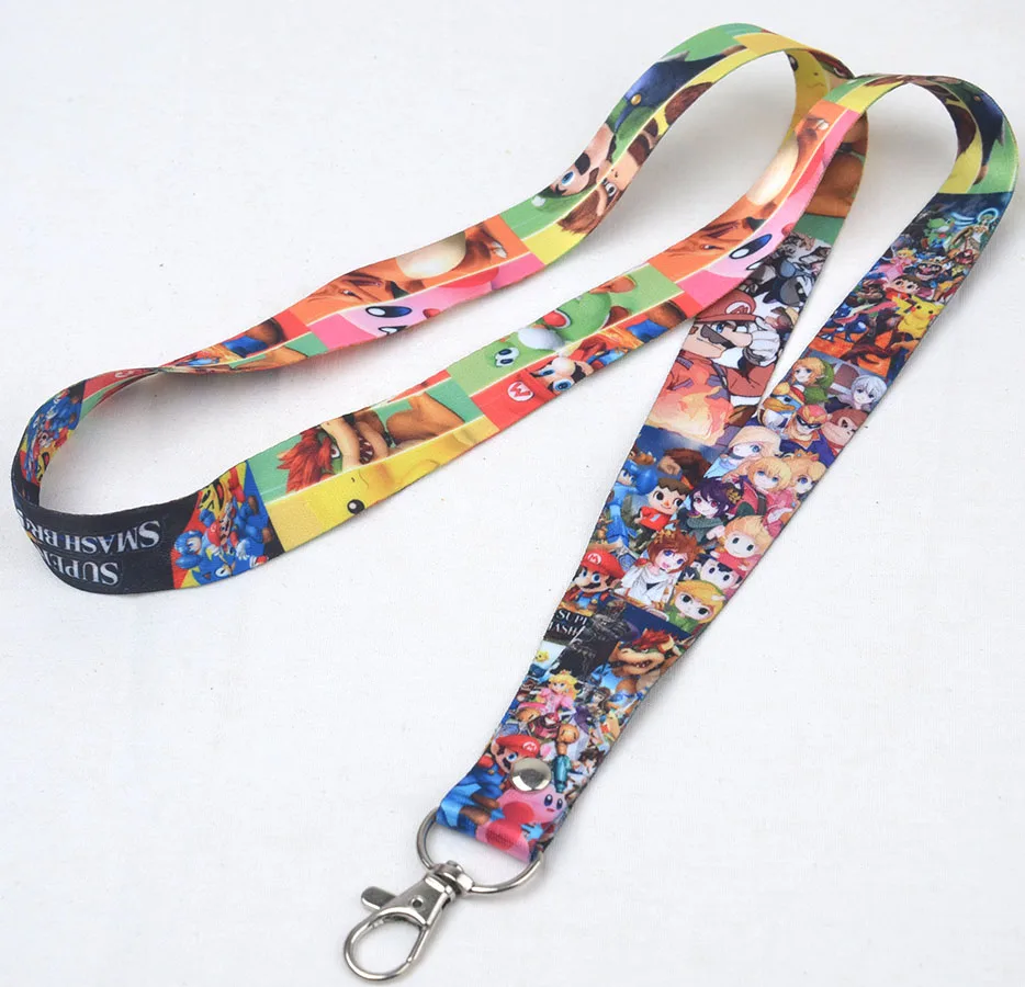 Super Smash Bros Key Lanyard ID Badge Holders Super Mario soft fabric Stripe holder keychain Neck straps key ring kid's gift
Super Smash Bros Key Lanyard ID Badge Holders Super Mario soft fabric Stripe holder keychain Neck straps key ring kid's gift