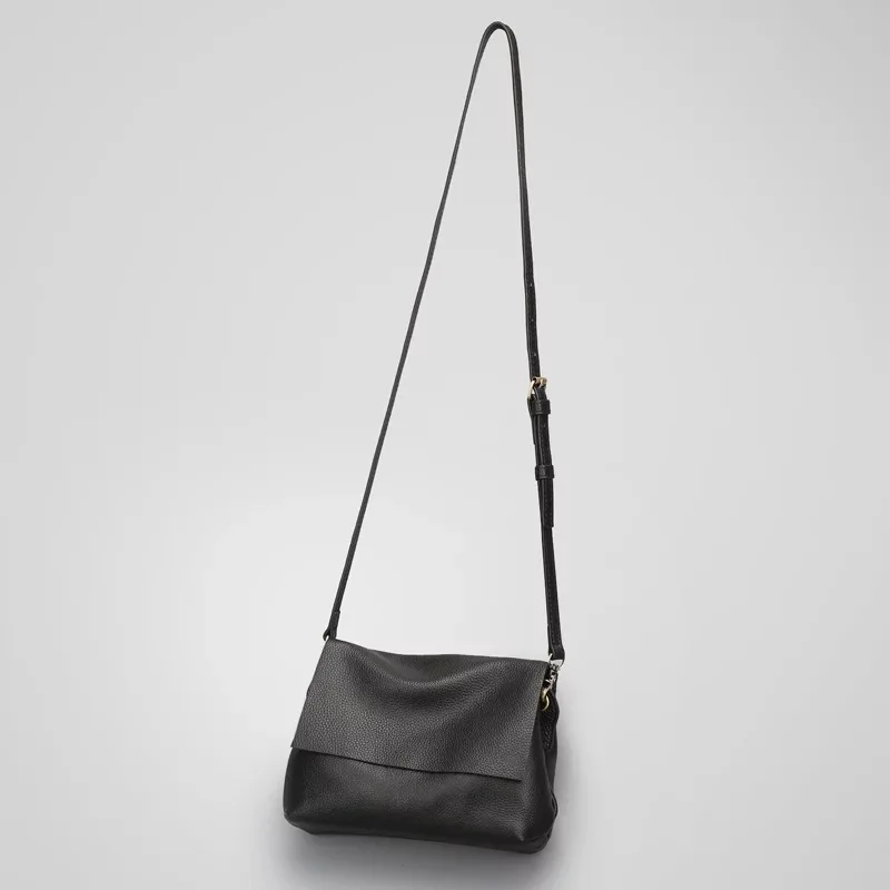 Женская сумка из мягкой натуральной кожи через плечо воловьей дизайнерский