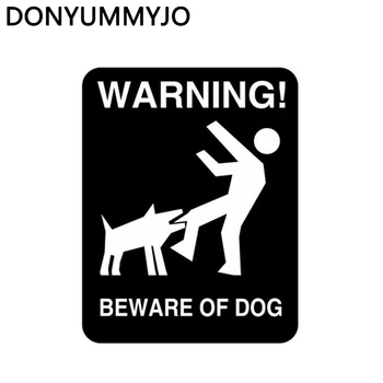 

DONYUMMYJO 11CM*14CM BEWARE OF DOG To Remind The Individual Warning Car Stickers Vinyl Decal HJ-028