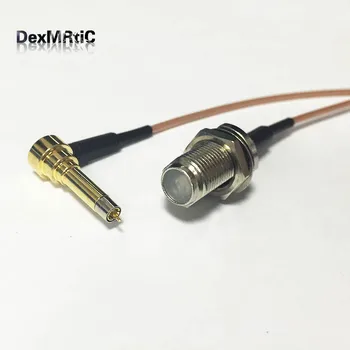 New F Female Jack Switch MS156 Right Angle pigtail cable RG178 Wholesale 15CM 6" for 3G modem
New F Female Jack Switch MS156 Right Angle pigtail cable RG178 Wholesale 15CM 6" for 3G modem