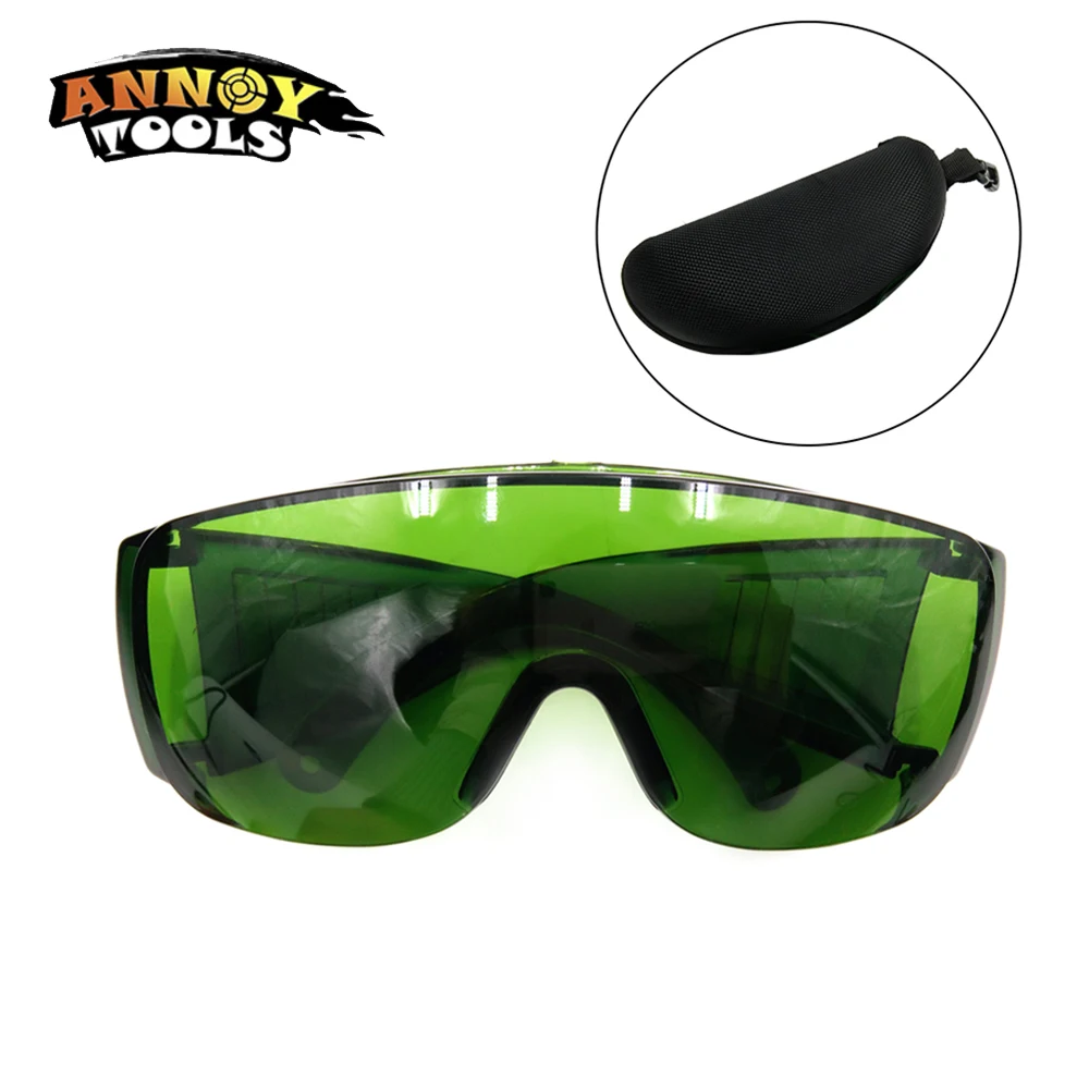 High Quality Green Goggles Laser Safety Glasses 190nm to 540nm protective eyewear With Velvet Box Free Shipping | Инструменты