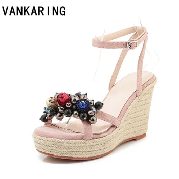 brand shoes women 2019 summer new sweet flowers buckle open toe wedge sandals beading high-heeled shoes platform sandals women
brand shoes women 2019 summer new sweet flowers buckle open toe wedge sandals beading high-heeled shoes platform sandals women